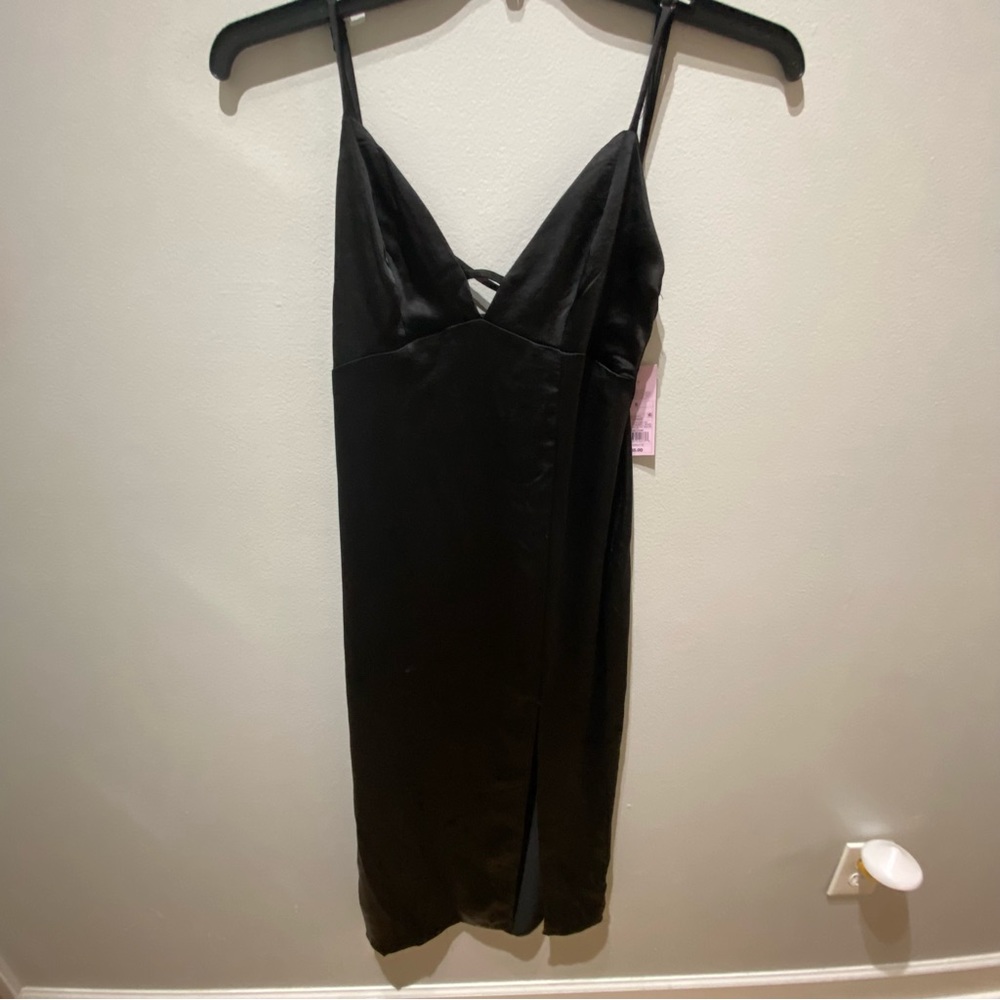 nwt target wild fable black dress with slit